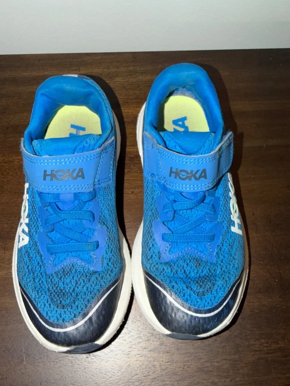 HOKA Rincon 4 Little Kids Size 1 Blue Running Shoes